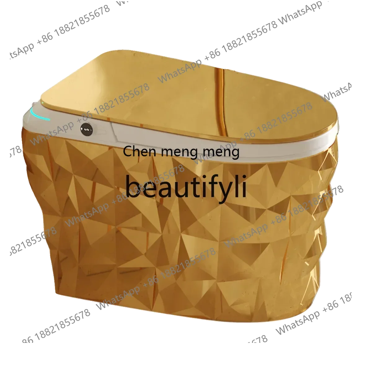 M178 CCEuropean-style golden smart toilet voice foam shield integrated fully automatic household toilet without water pressure l