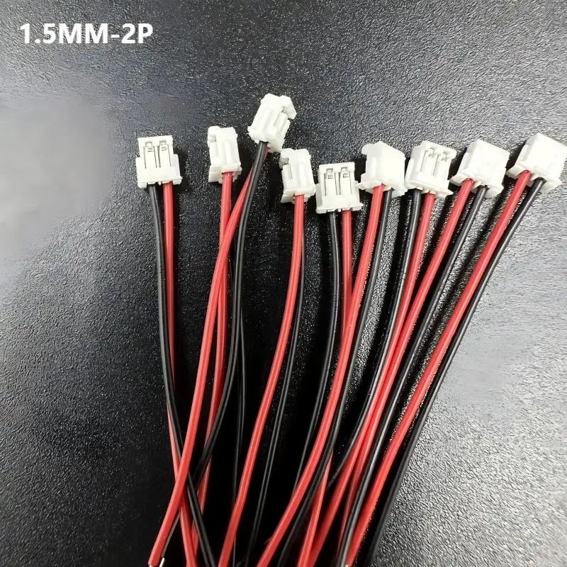 10 قطعة/المجموعة Jst موصل 2Pin Jst SH1.0mm/1.25 مللي متر/ZH1.5mm/PH2.0/XH2.54 محطات العقص مع كابل الأسلاك النحاسية PH2.0 موصلات