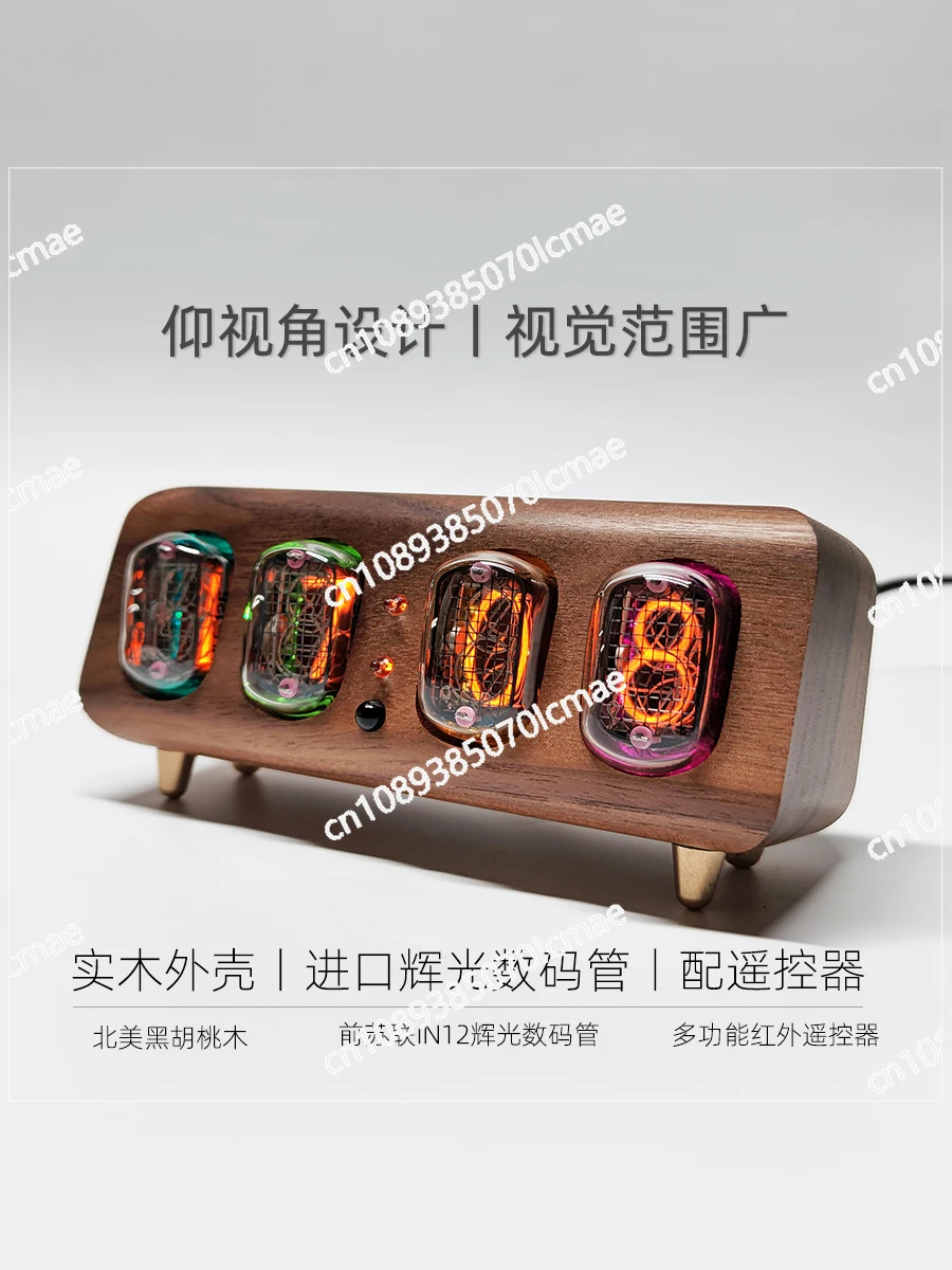 Night Glow Digital Tube Clock Simple Bluetooth Control Night Glow Table Alarm Clock Real Night Glow Tube