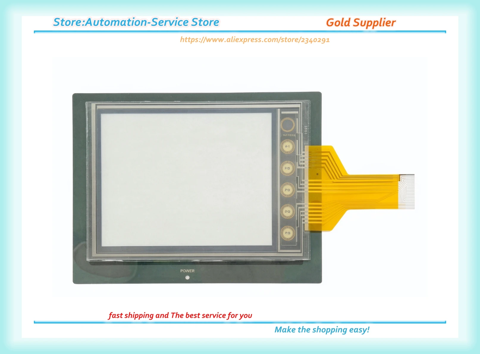 UG221H-LE4 UG221H-LR4 UG221H-SR4 Human Machine Interface Touchscreen Front Overlay Protective Film Replacement