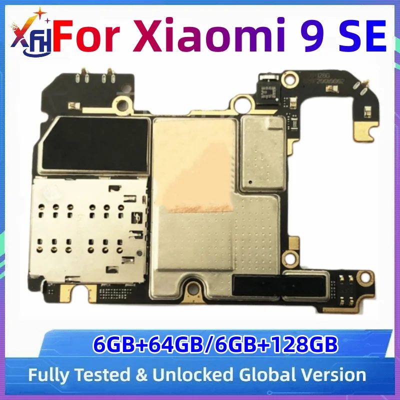 Motherboard for Xiaomi Mi 9SE, 64GB 128GB Global ROM, Unlocked Mainboard, with Snapdragon 712 Processor