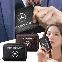 Leather Car Driver's License, ID Card, Bank Card Wallet Car Accessories For Mercedes Benz A B C R G Class AMG W211 W204 W210