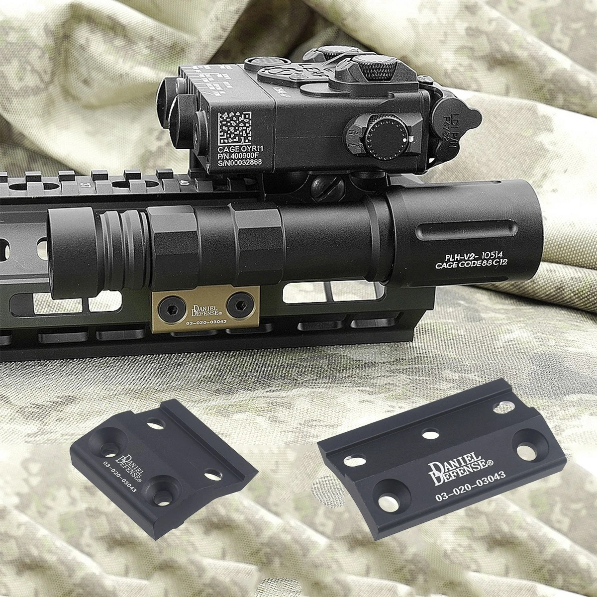 

DANIEL DEFENSE M-LOK Scout Light Side Mount DD CNC Keymod M-LOK Rail For SureFire M300 M600 MOD PLH-V2 OKW Tactical Flashlight