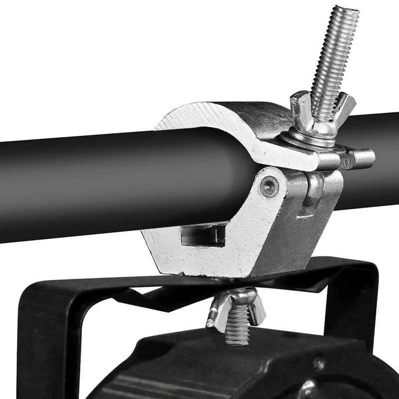 Paquete de 4 abrazaderas de luces de escenario, abrazaderas de luz de armazón de aleación de aluminio para tubo/tubo OD 28Mm-36Mm para focos de luces Par