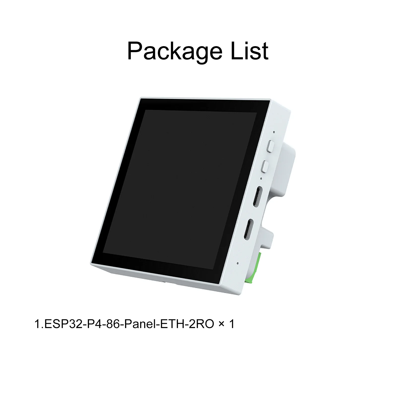 ESP32-P4 Smart 86 Box Development Board With 4inch 720x720 Pixel LCD Touch Display Ethemet port/RS485/2-ch relay/RISC-V 32-bit