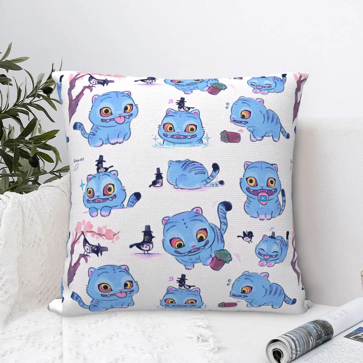 

KPop Demon Hunters Saja Boys наволочка мягкая наволочка на заказ DIY милые наволочки для дивана спальня домашний декор