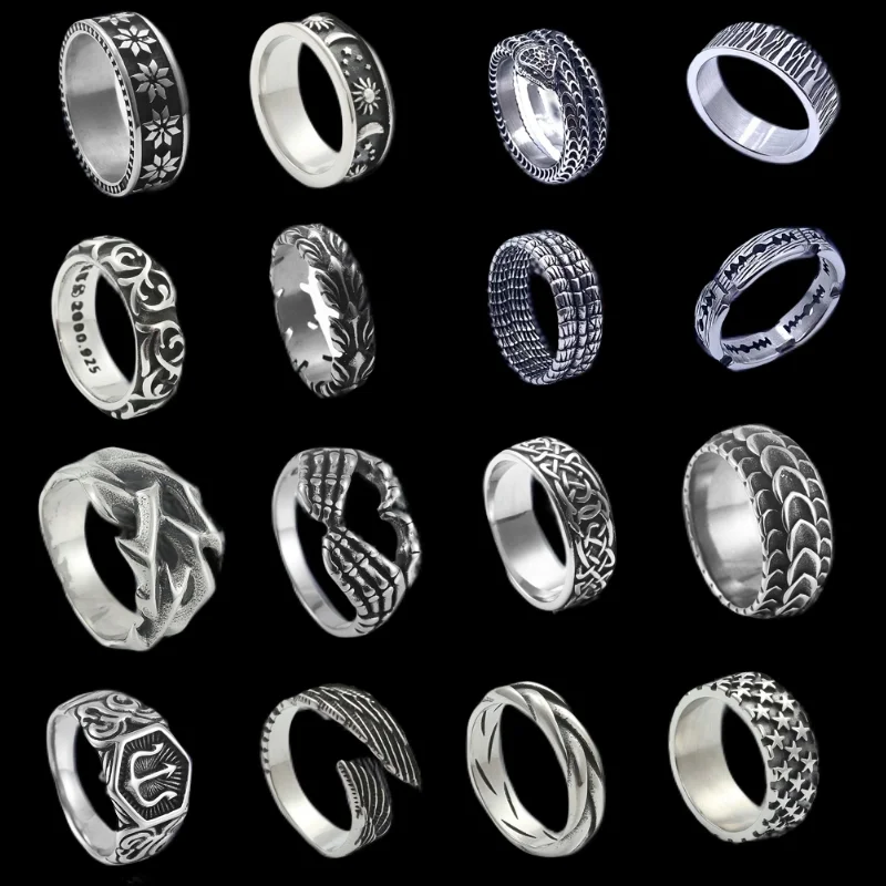 Chrome Hearts Ring - Punk Hip Hop Simple Stainless Steel
