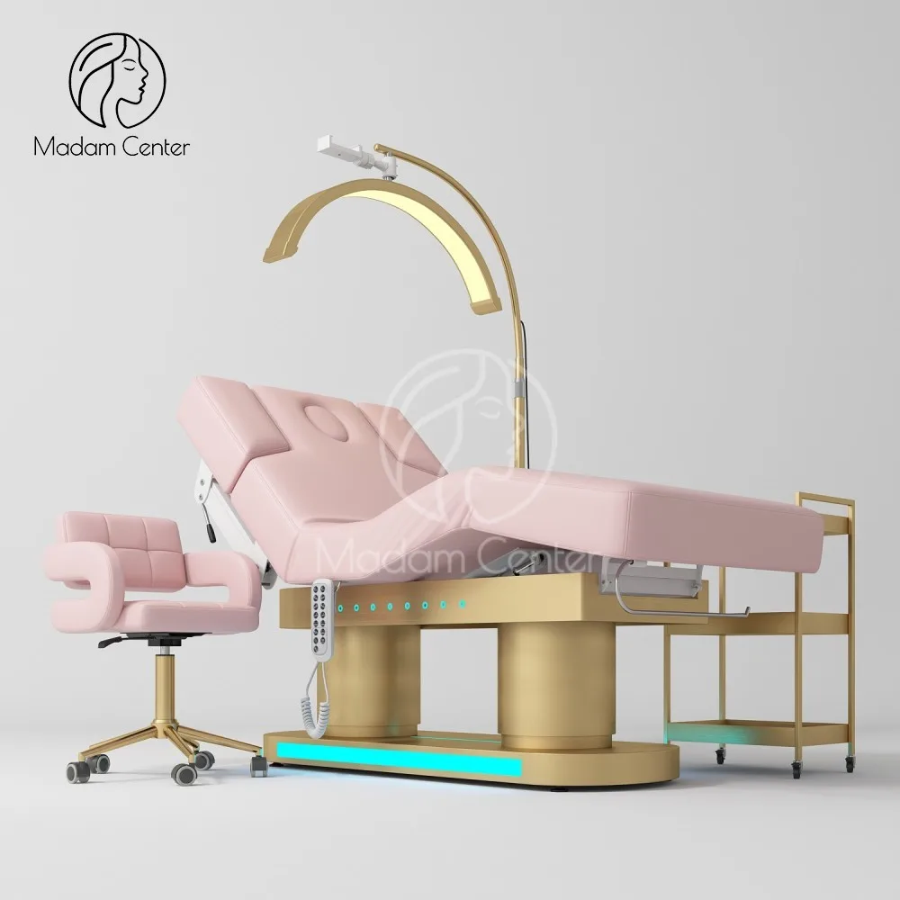 Madamcenter 4 Motors Cosmetology Couch Med Spa Aesthetic Treatment Table Esthetician Treatment Bed Aesthetician Waxing Bed