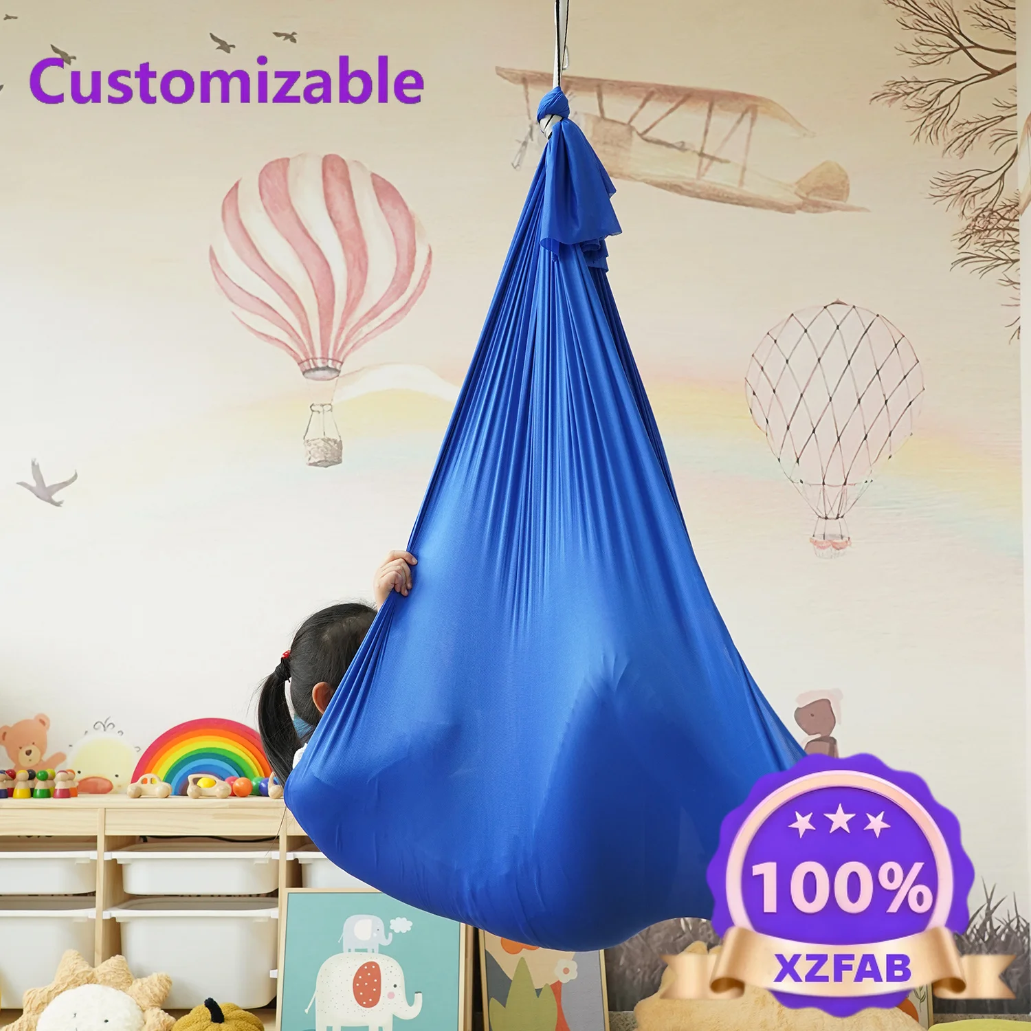 Factory Direct 2026 Aerial hammock for children's yoga Autism processing Sensory indoor therapy