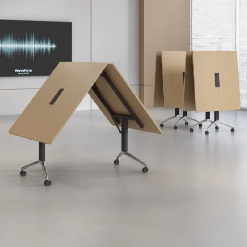Training table folding conference table and chair combination tutoring class long double desk