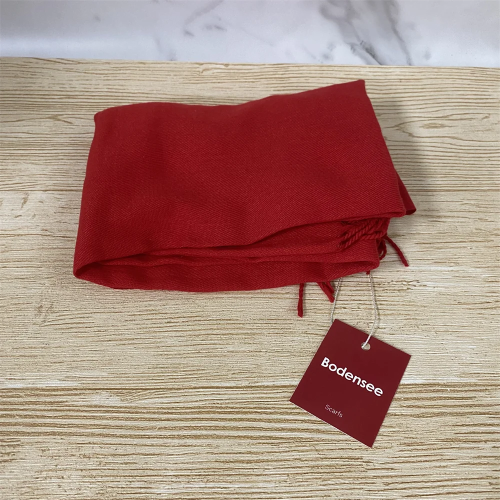 Red scarf long Christmas essential gift for ladies decoration Date first listed ：July 1，2024