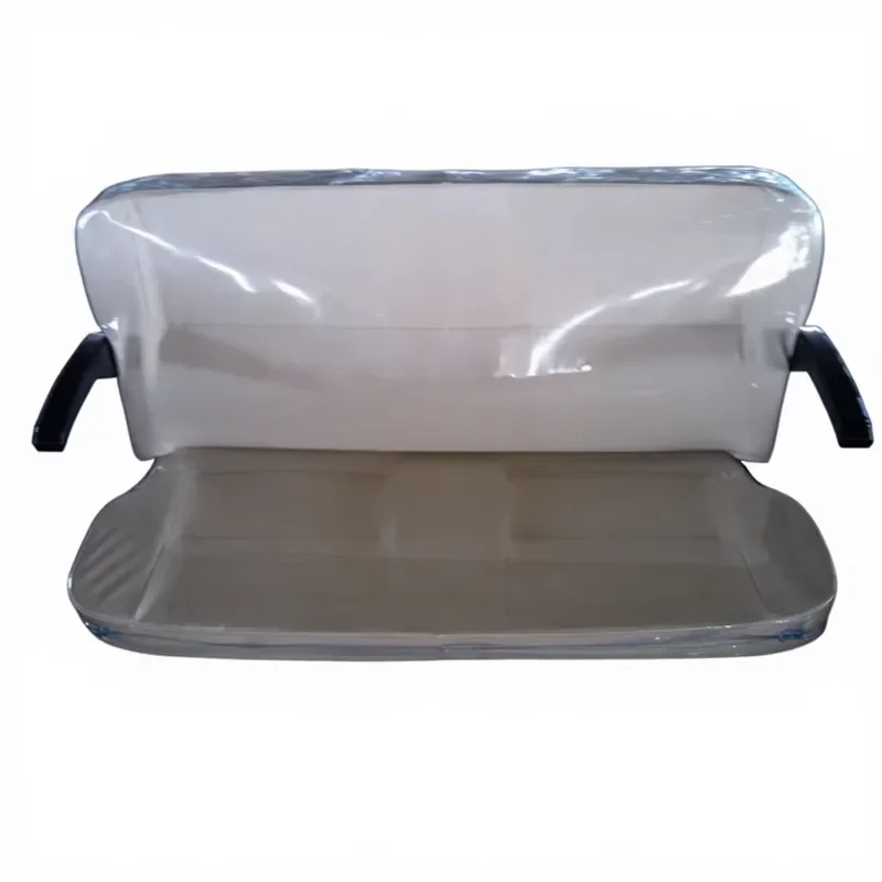 Universal Electric Scooter Rear Seat Cushion with Headrest for 3 Wheel 4 Wheel Golf Cart Sightseeing Vehicle Double Passenger