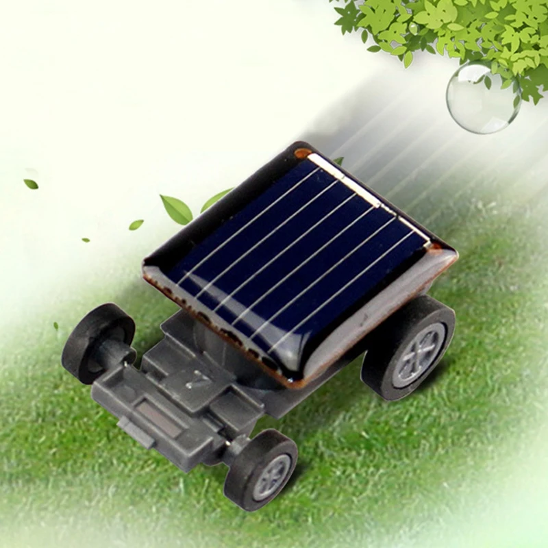 2X High Quality Smallest Mini Car Solar Power Toy Car Racer Educational Gadget Children Kid's Toys Hot Selling