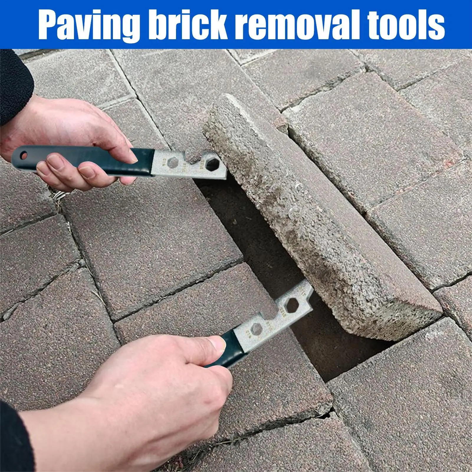 

Paver Removal Tool 2 Pieces Brick Removal Tool Manual Lifter For Driveway Baseboard Sidewalk Filler Yard Deck Crevice Patio