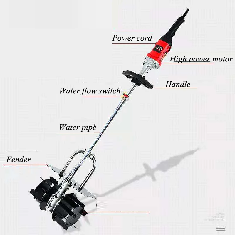 1200W Concrete Mixing Machine 220V High-power Multifunction Stirring Machine Cement Mortar Concrete Mixing Device