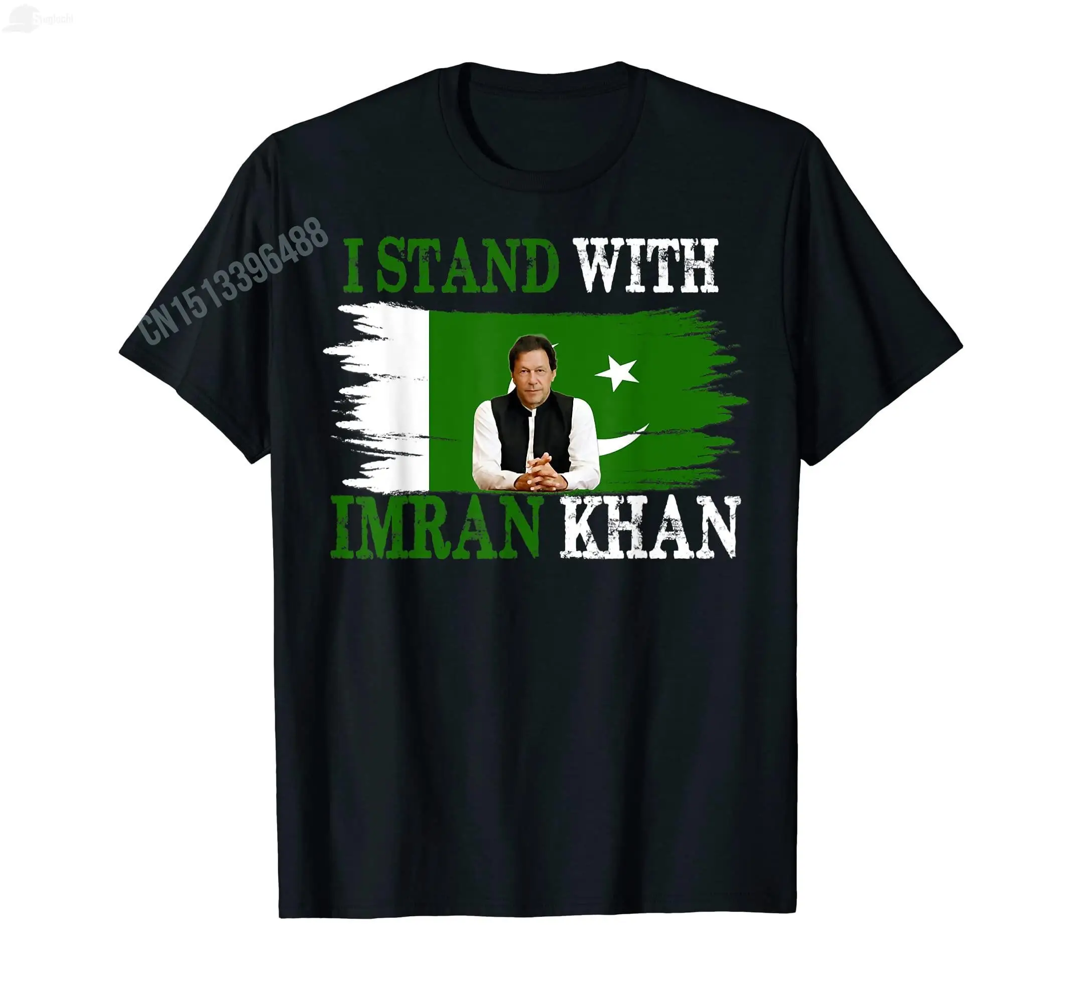 2022 Summer I Stand With Pakistan President Imran Khan T-Shirt For Men Women Unisex T Shirt Tops Cotton Tees