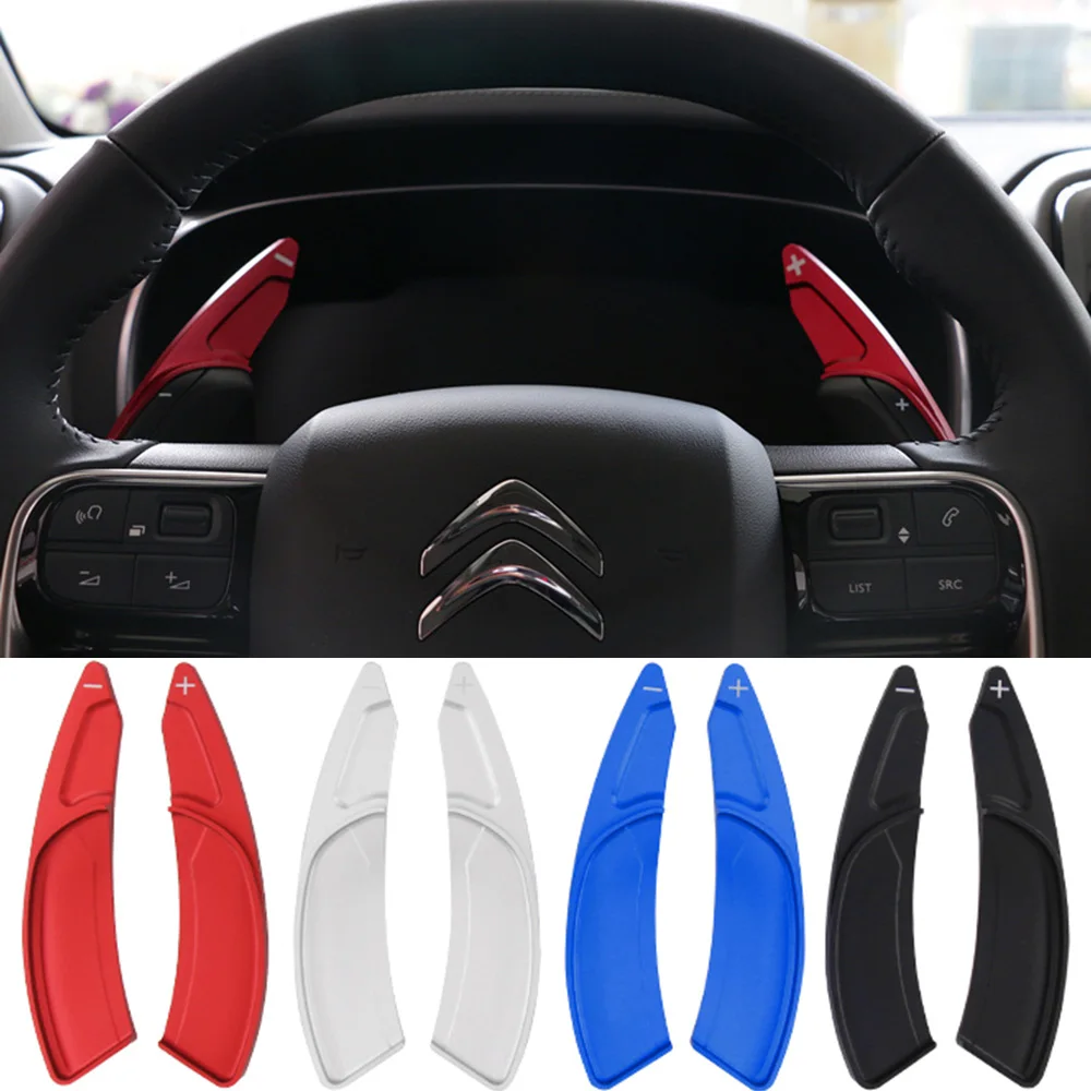 Shift Paddles For Citroen C5 Aircross C4 Grand Picasso Berlingo Spacetourer Car Steering Wheel DSG Shifter Extension Accessories