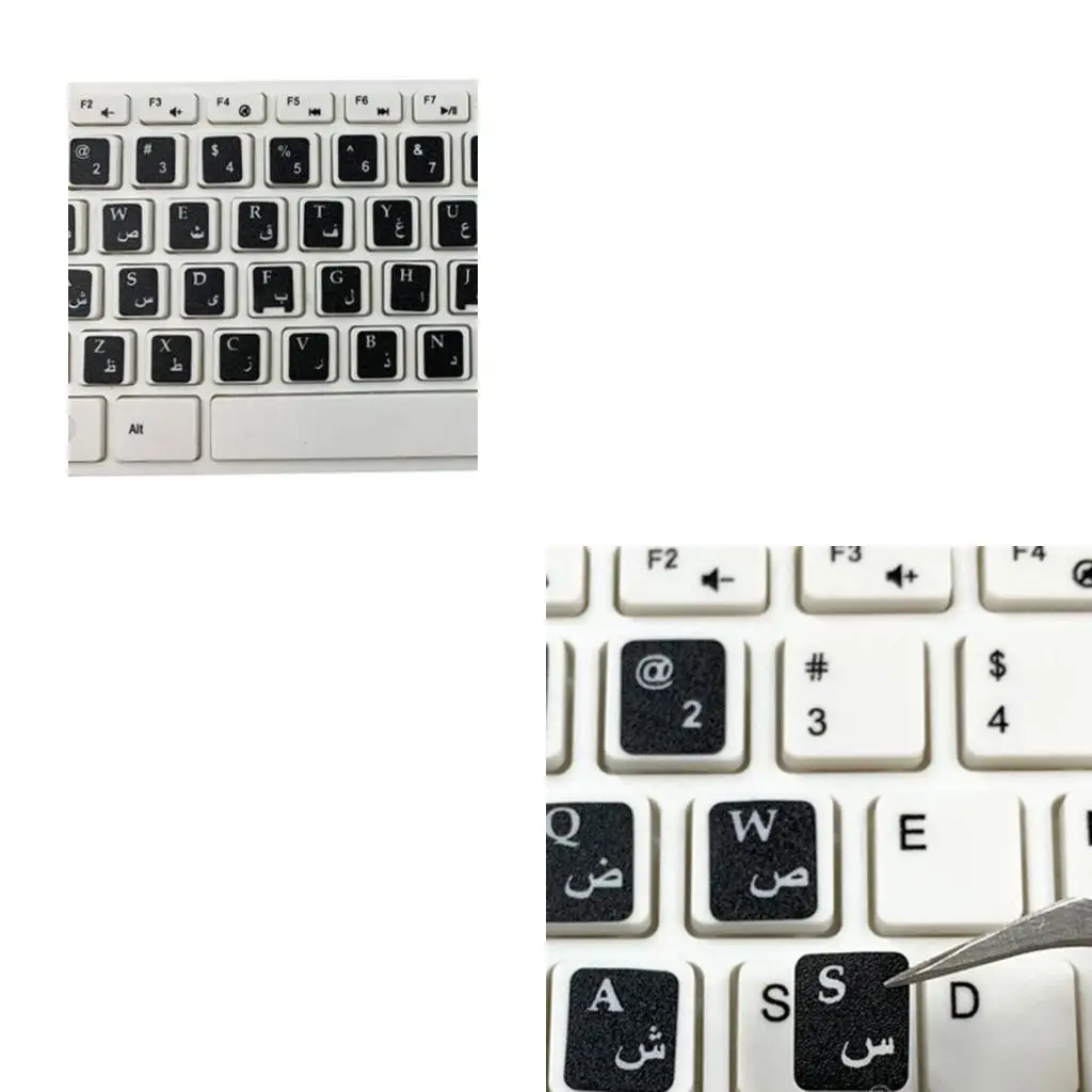 

18x6,5 см тайские белые черные буквы, наклейки на раскладку клавиатуры, кнопки, буквы алфавита для клавиатуры ноутбука,