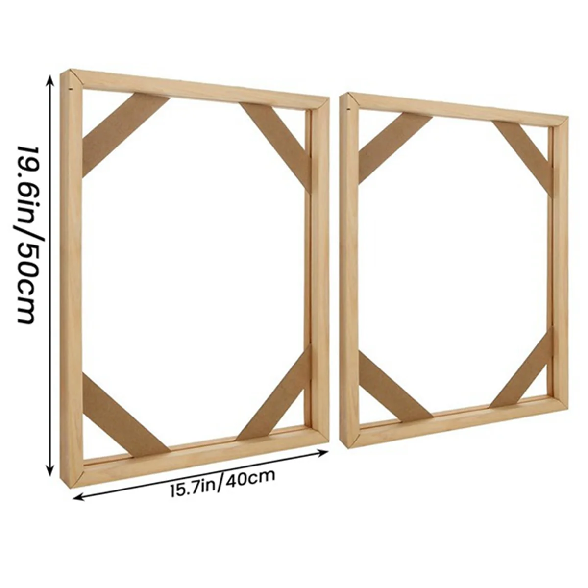

AA98 4 Set DIY Solid Wood Canvas Frame Kit, 16x20 Inch Canvas Frame Stretcher Bars Wood for Oil Paintings, Prints and Posters