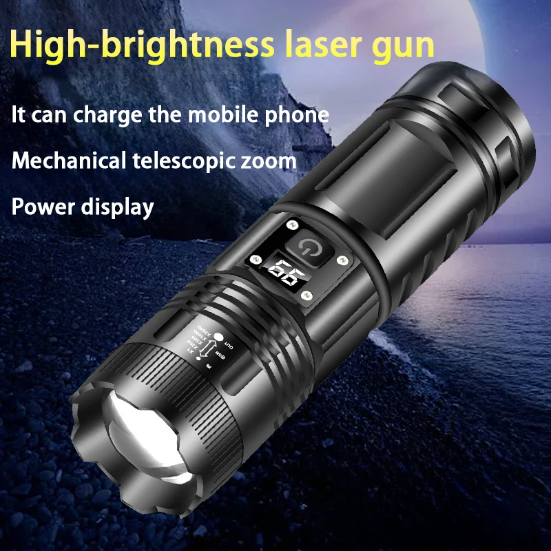 

Super XHP120 Powerful Led Flashlight XHP90 High Power Torch Light Rechargeable Tactical Flashlight 18650 Usb Camping Lamp