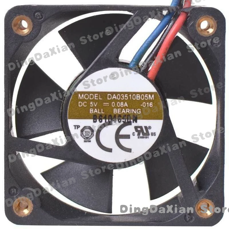 

D 1PCS New DC5V 0.08A 3-Pin Quiet Cooling Fan For AVC DA03510B05M 35×35×10mm 3.5CM