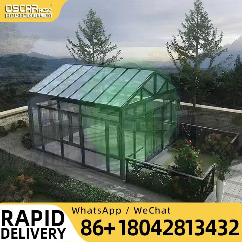 Modern Design Four Season Waterproof Sunroom for Residential Use in Villas sunroom