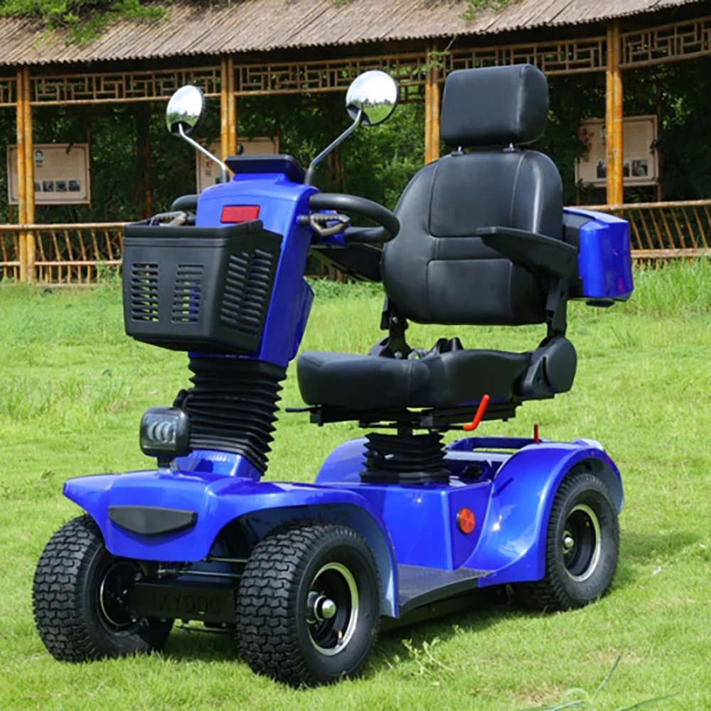 Electromagnetic Brake Electric Four-Wheeled Leisure Scooter, Safe For Shopping, a Must-Have Electric Vehicle For The Elderly