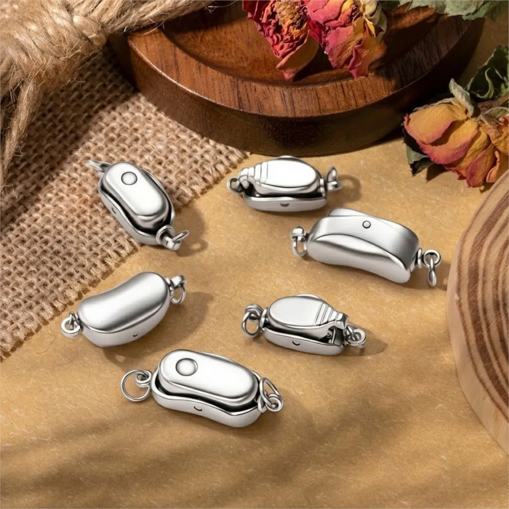 2/5Pcs Stainless Steel Peanut Shape Clasp Chain Connector Buckle DIY Pearl Bracelet Necklace Jewelry Making Accessorie Wholesale view 4
