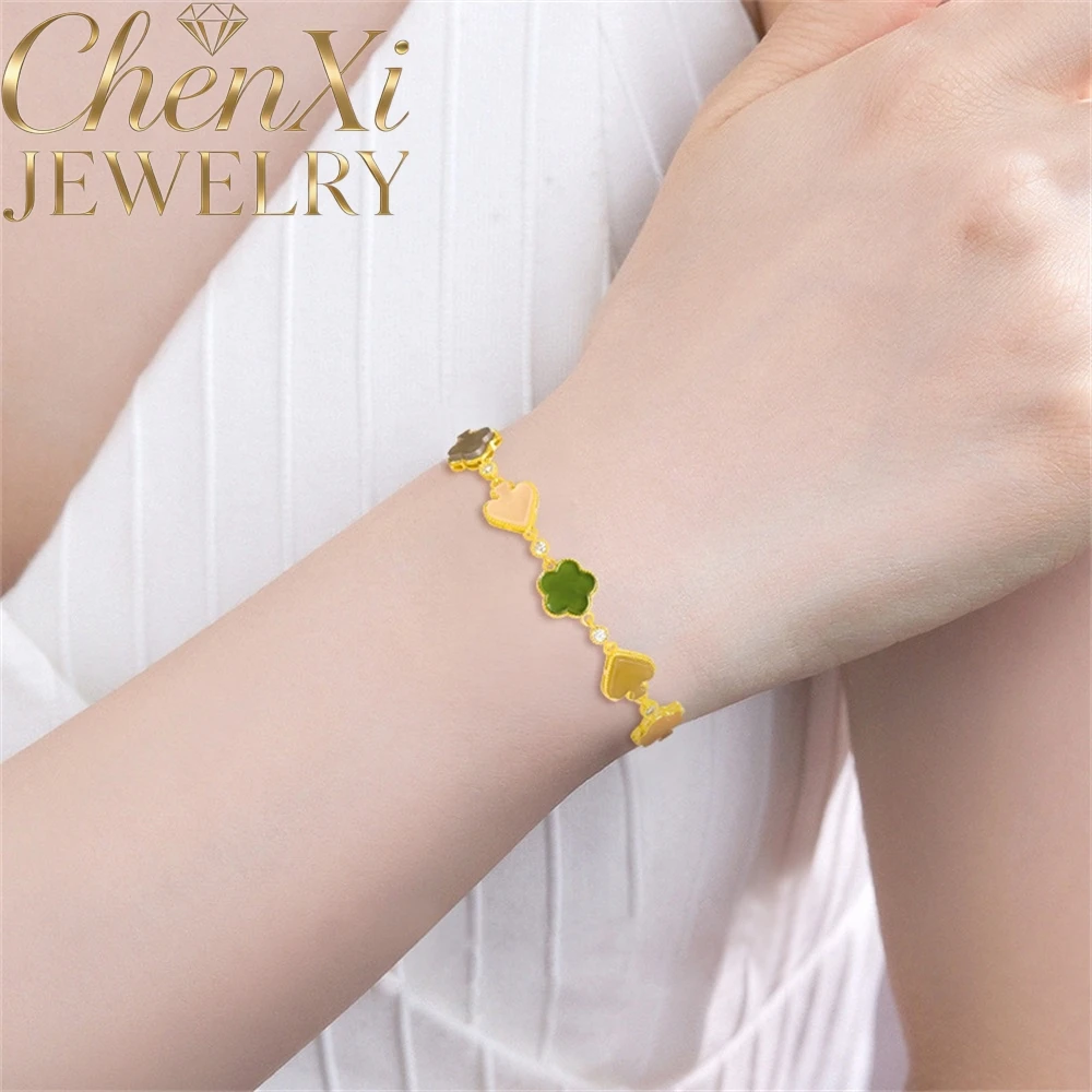 

Natural Old Hetian Jade S925 Multi-Blessing Heart-Shaped Jade Bracelet For Women, Fashionable And High-End Suitable As A Gift