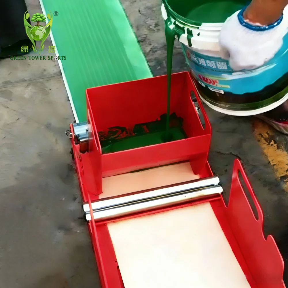 

Стационарный стальной аппликатор для нанесения клея на искусственную траву для спортивных полей и ландшафтного дизайна, для покрытия швов лентой