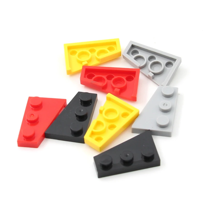 Rainbow Pig MOC Particles 43722 43723 Wedge Plate 3x2 Right Left Building Blocks Model Parts DIY Assembles Educational Tech Toy