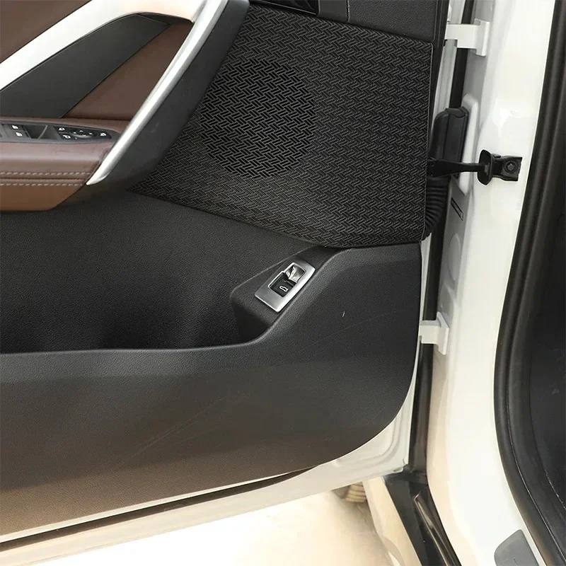 For BMW X1 U11 2023-2024 ABS Carbon Fiber Car Indoor Tailgate Switch Frame Cover Trim Interior Car Accessories