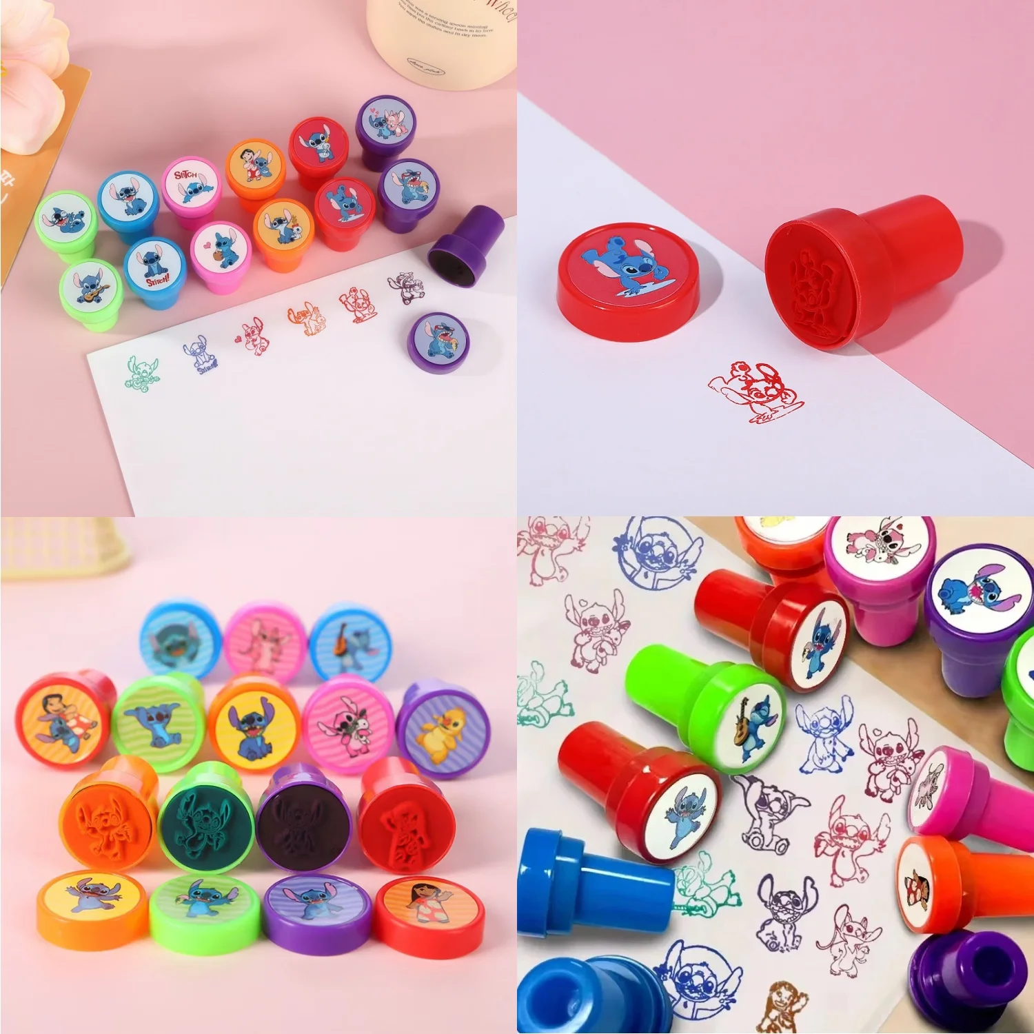 

24/12PCS Lilo Stitch Seal Gift Stitch Cartoon Pattern Seal Kindergarten Rewards Stamps Birthday Party Favors Gift Christmas Gift