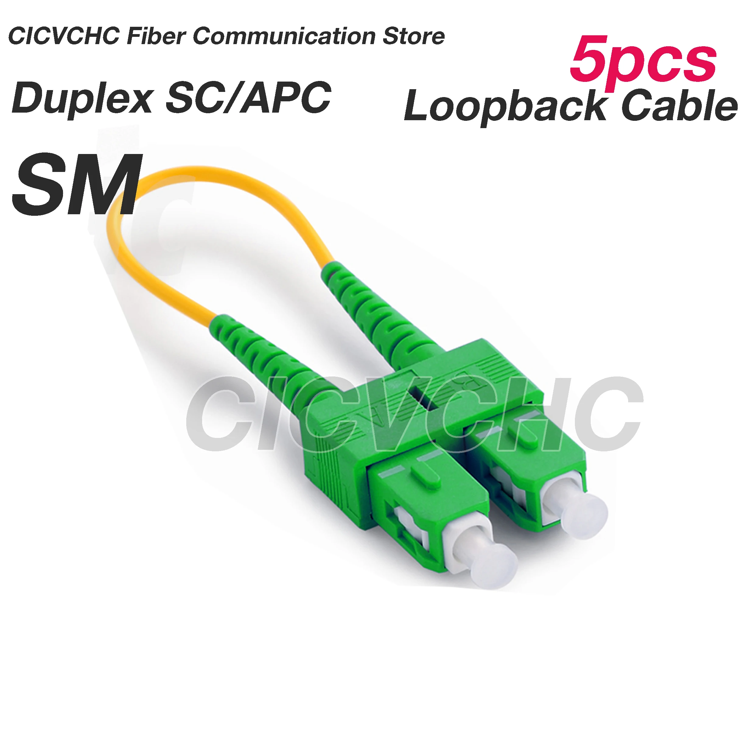 5 stuks SC LC Loopback-tester APC UPC-SM OS2/MM OM1, OM2, OM3, OM4 met 2,0 mm buis