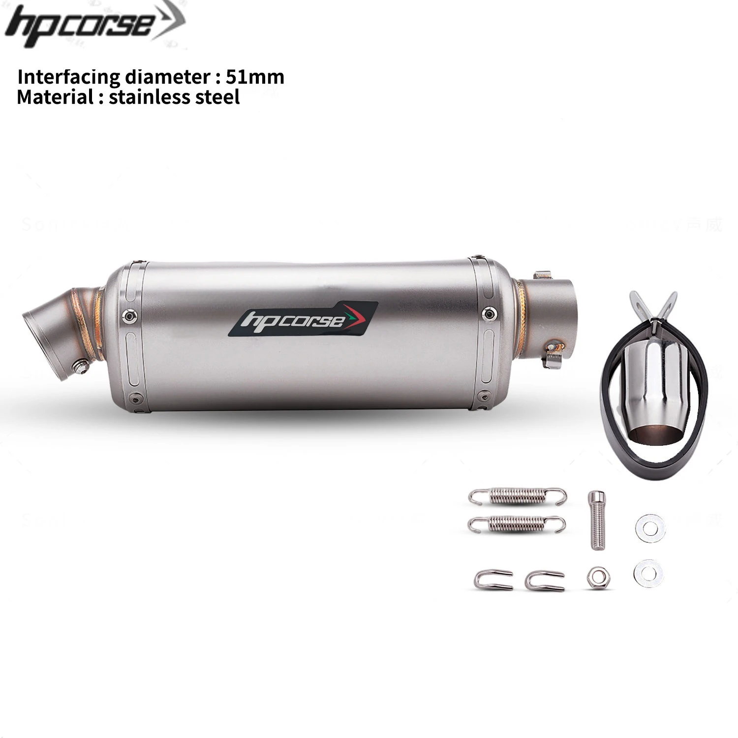 Universal Motorcycle Exhaust Tail Pipe Modify T98 Dripping Muffler with DB Killer For 250SR 400NK VERSYS650 XSR700 NSS350 ZT125 image 3