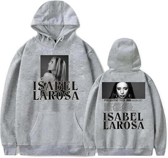 Isabel LaRosa Psychopmp 2025 투어 머치 후드 티 스웨터 streetwear 유니섹스 겨울 & 봄 캐주얼 패션 풀오버