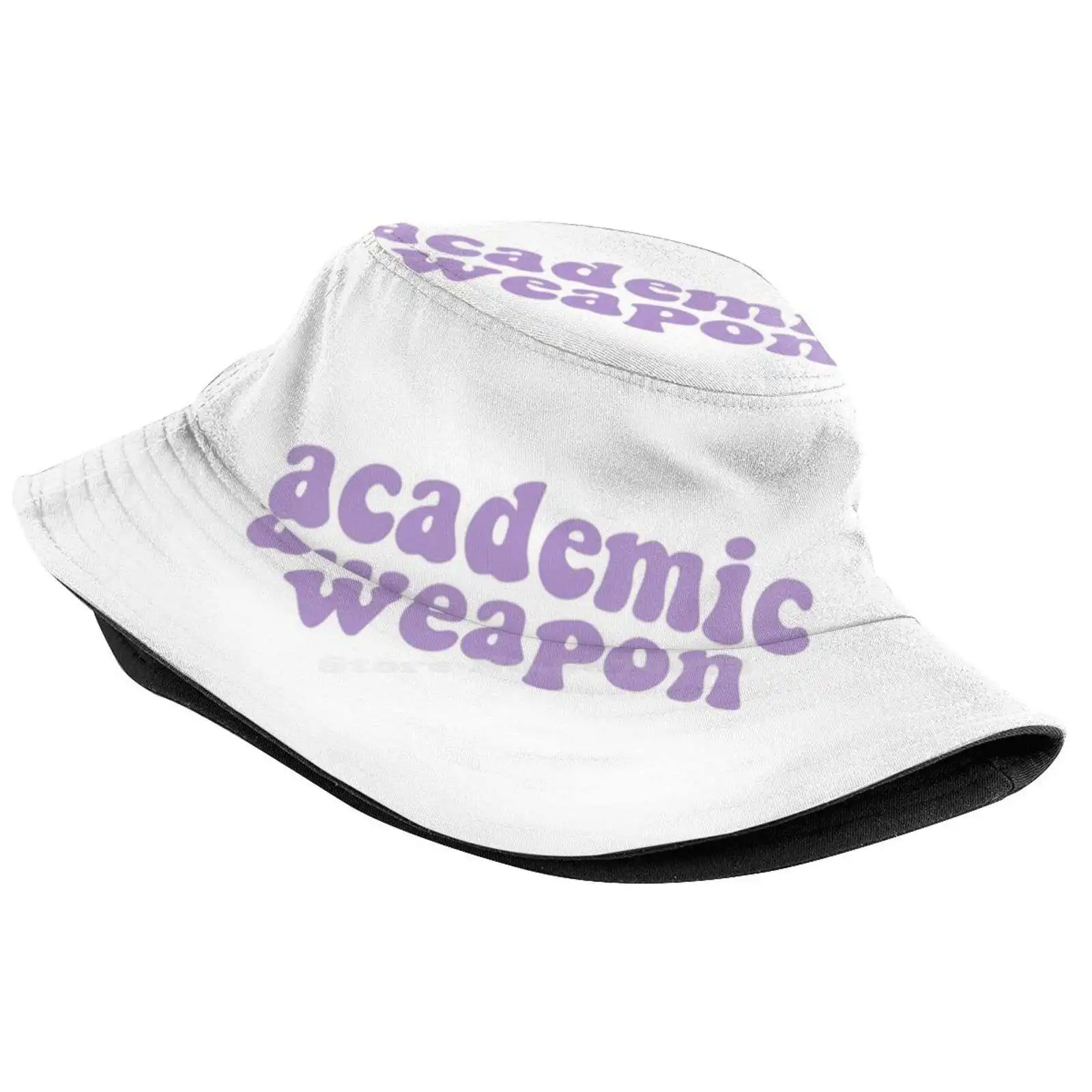 Academic Weapon Sun Cap Fisherman Hat Bucket Hats Absolute Academic Weapon Brad Purple Party Sorority Beer Pong Pretty Dark