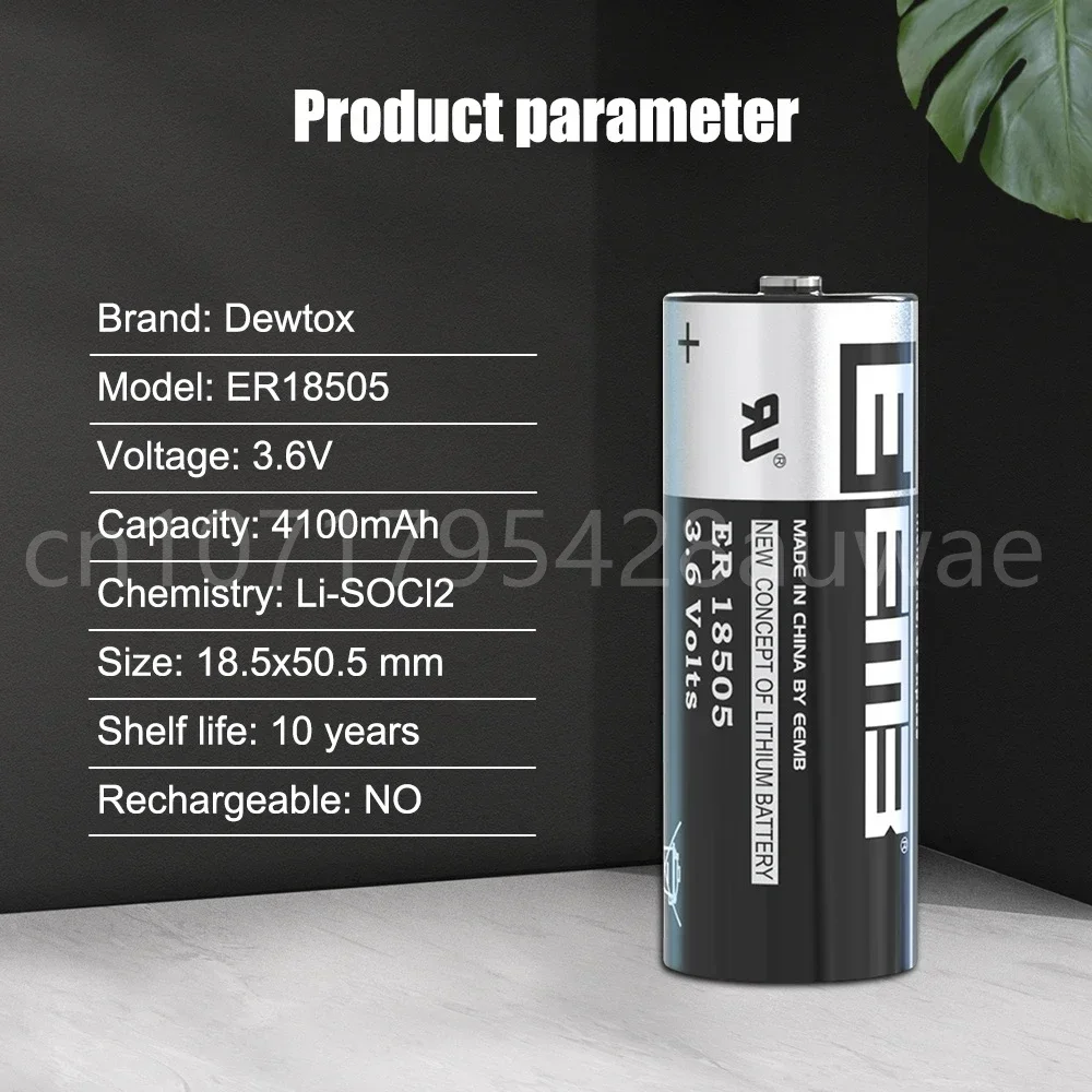 بطارية ليثيوم بديلة لـ PLC ، أدوات آلة CNC ، ساعات نظام ، عداد مياه ، إنذار V ، 47 m ، ER18505 ، 47 ، 47 ، 20