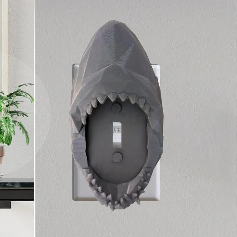 Lichte Afdekplaat Haai Standaard Stopcontact Cover 1 Bende Elektrisch Apparaat Voorplaat Voor Keuken Badkamer Muur Decor