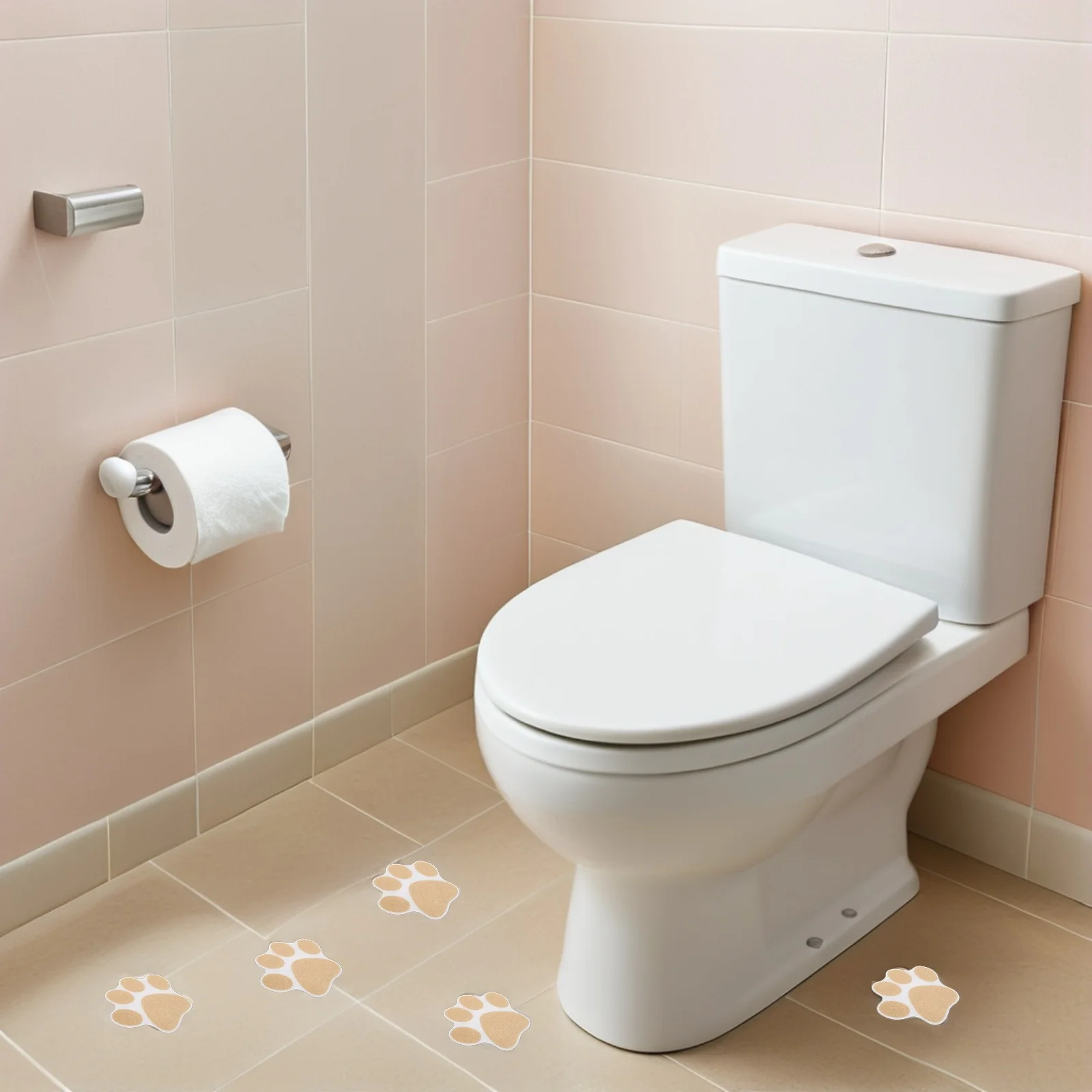 

20Pcs Bathroom Anti-Skid Shower Stickers Dog Paw Print Adhesive Non-Slip Tub Floor Grips Bathtub Safety Strips