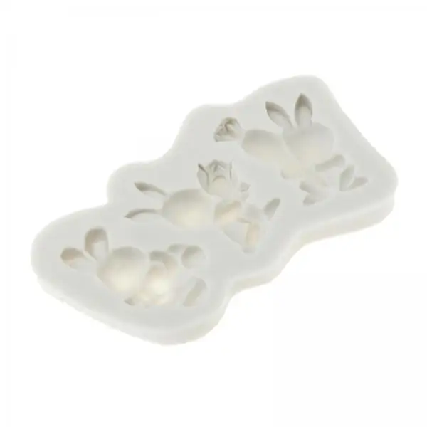 3x Easter Bunny Egg ,Easter Decor, Silicone Fondant Cake Chocolate Baking Tool for