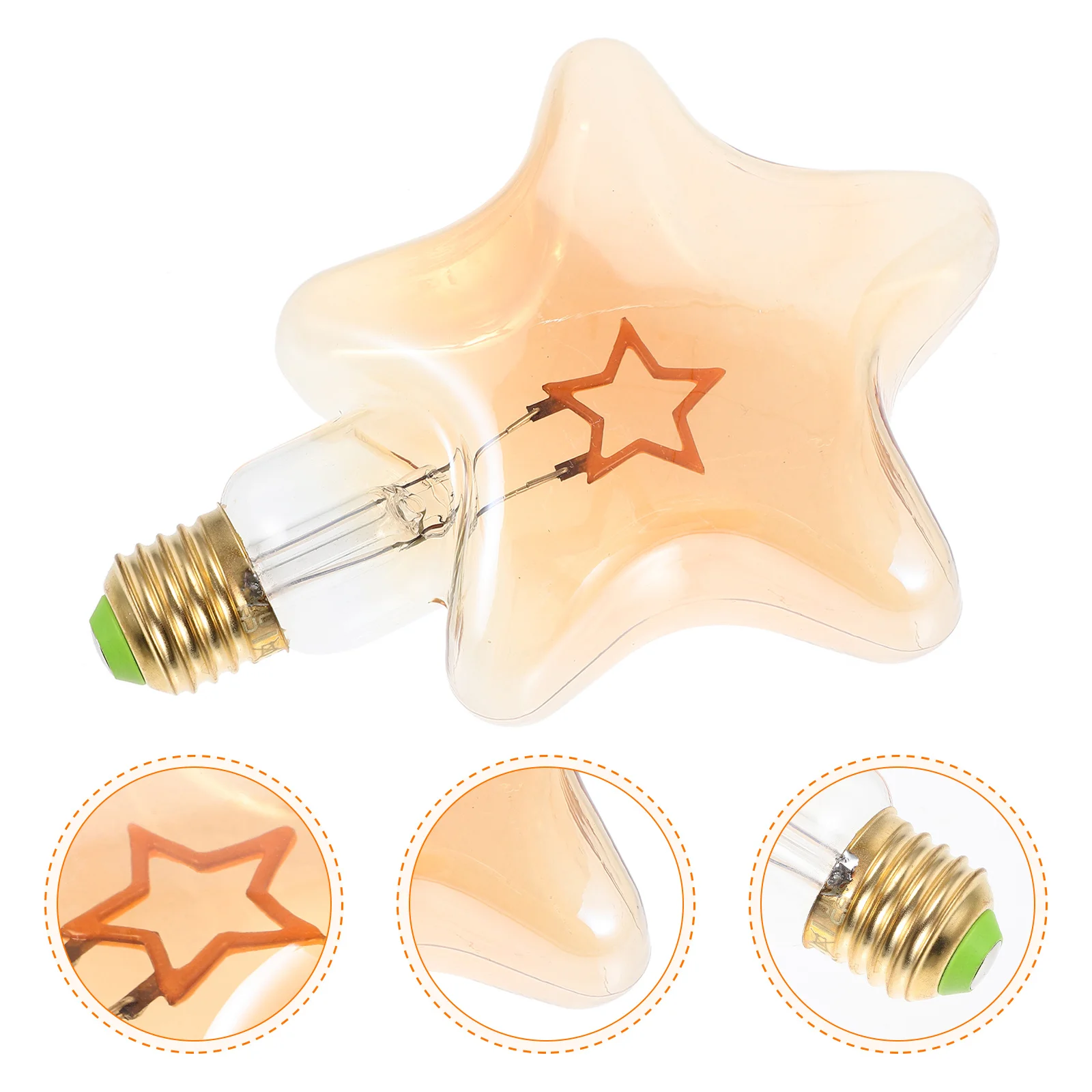 خمر على شكل نجمة LED لمبة الإضاءة الزخرفية جو رومانسي عيد الميلاد في الهواء الطلق مصابيح كهربائية لمبة على شكل نجمة #6