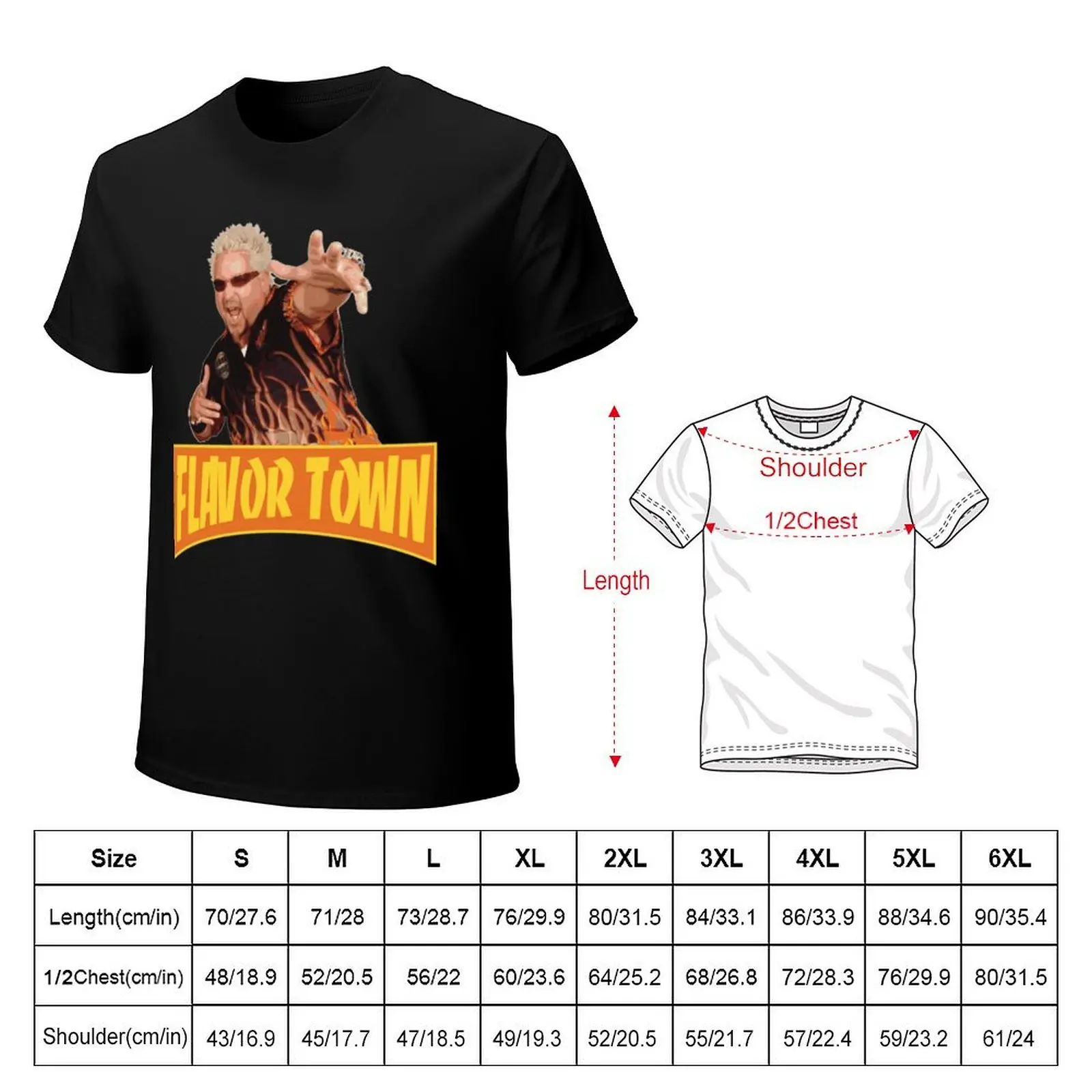 FLAVOR TOWN USA T-Shirt t shirt man luxury T-Shirt