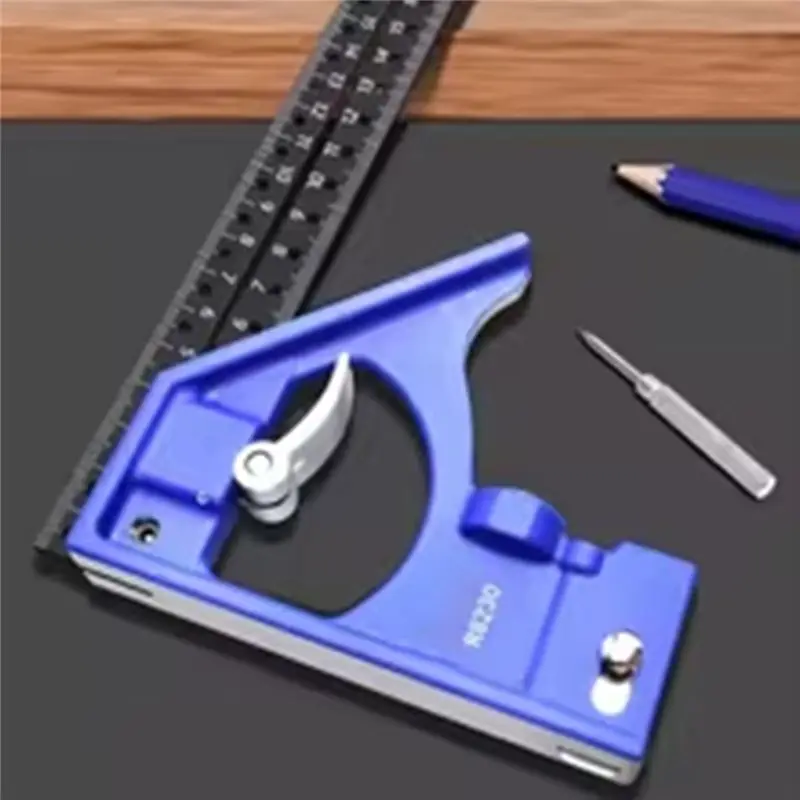 ABGE-30CM Precision Marking Right Angle Ruler Draw A Circle Industrial Scribe Marking Gauge