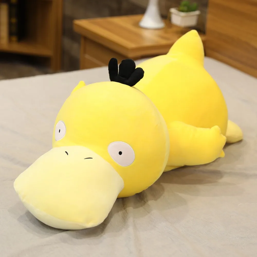 20-100cm Big Size Pokemon Psyduck Plush Kawaii Pikachu Gengar Bulbasaur Squirtle Charmander Yellow Duck Psyduck Stuffed Gift