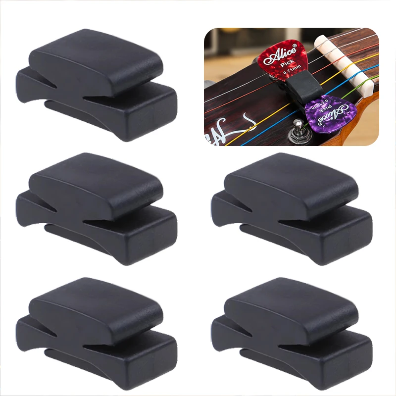 Guitar Pick Holder Clips Set – Secure Clip-on Design, with Picks – Easy Access Plectrum Storage for Acoustic & Electric TMZ