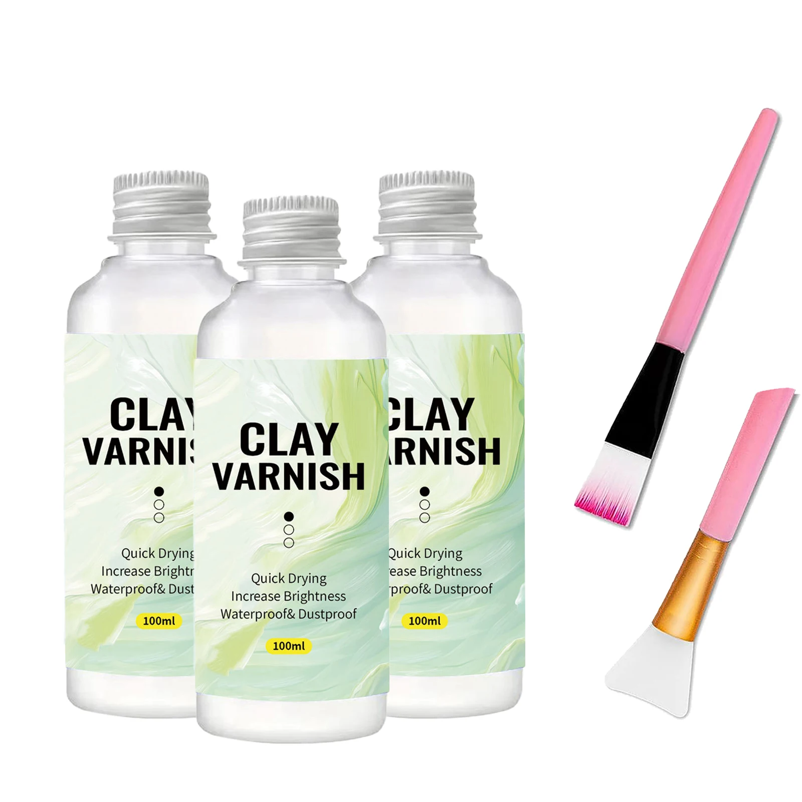 50ml/100ml Glanzlack-Clay-Glasur – Klar, hochglänzend, lichtbeständig und vergilbungsfrei, schützende transparente Beschichtung – Detail 9