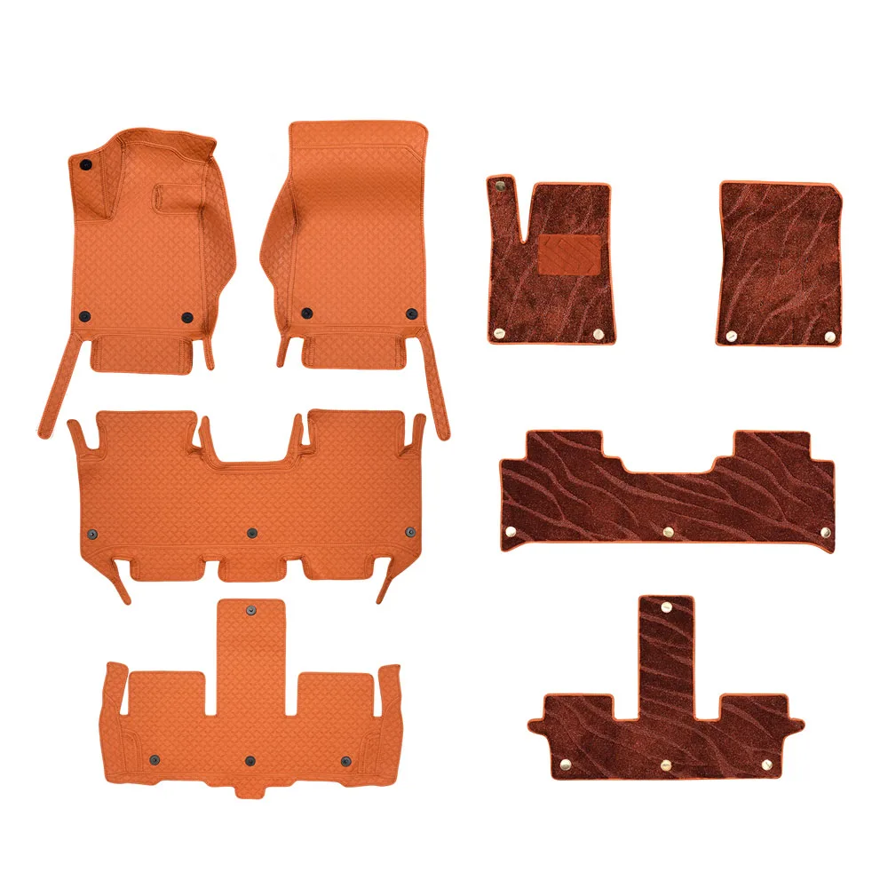 لشيري جيتور G700 2025 2026 وسادة قدم جلدية مغلقة بالكامل ملحقات تعديل السيارة سجادة مخملية بطبقة مزدوجة #6