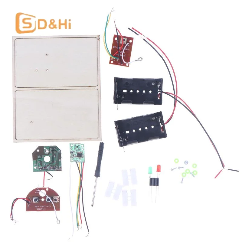 1 Juego de kits STEM, aprender código Morse, construir una máquina telégrafo, experimento de circuito eléctrico, kit de electricidad (sin batería)