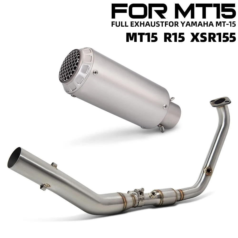 

R125 Exhaust System For Yamaha R15 MT15 XSR155 2017-2026 YZFR125 MT125 XSR125 2019-2026 Motorcycle Exhausts Manifold MK3 Muffler